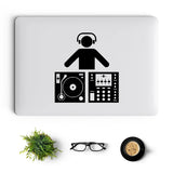 DJ Turntable Music Vinyl Laptop Sticker for Apple Macbook Pro 14 16 Air 13 Retina 15 Inch Mac Cover Skin Tablet Notebook Decal