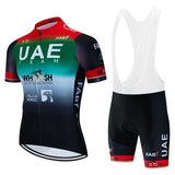 UAE Cycling Mtb Tricuta Man Uniform Men's Clothing Pants Jersey Costume Bike Clothes Shorts 2024 Laser Cut Mens Complete Bib Gel