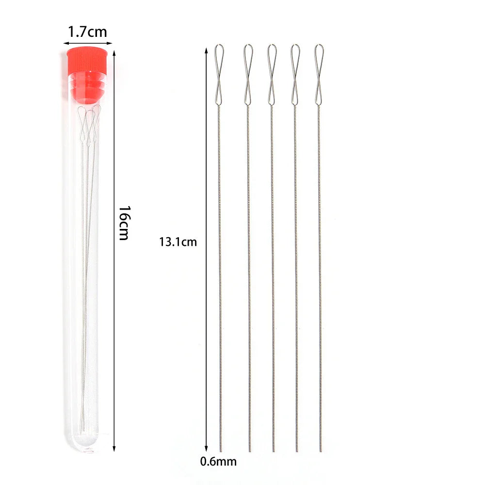 5pcs/7pcs Stainless Steel Beaded Needle For Beads Threading String Jewelry Making Beaded Supplies Accessories Tools Wholesale