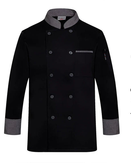 long Sleeve Chef Uniform Restaurant Professional Clothes Cooking Waiter Coat Outfit Kitchen Work Jackets Cook Wear Solid Color