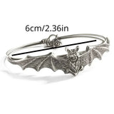 Gothic Halloween Bat Bracelet Male Retro Creative Personalized Spider Web Pendant Bracelet Party Jewelry Accessories Gifts