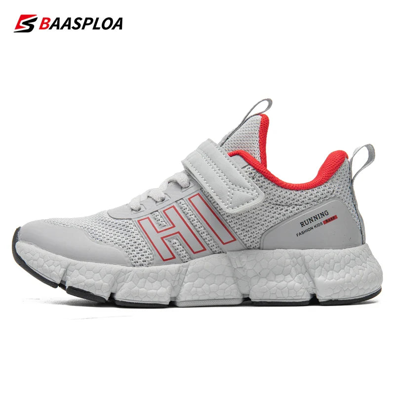 Baasploa Children Running Shoes Spring New Arrival Sport Shoes for Boys Girls Mesh Breathable Casual Sneakers Kids Free Shipping