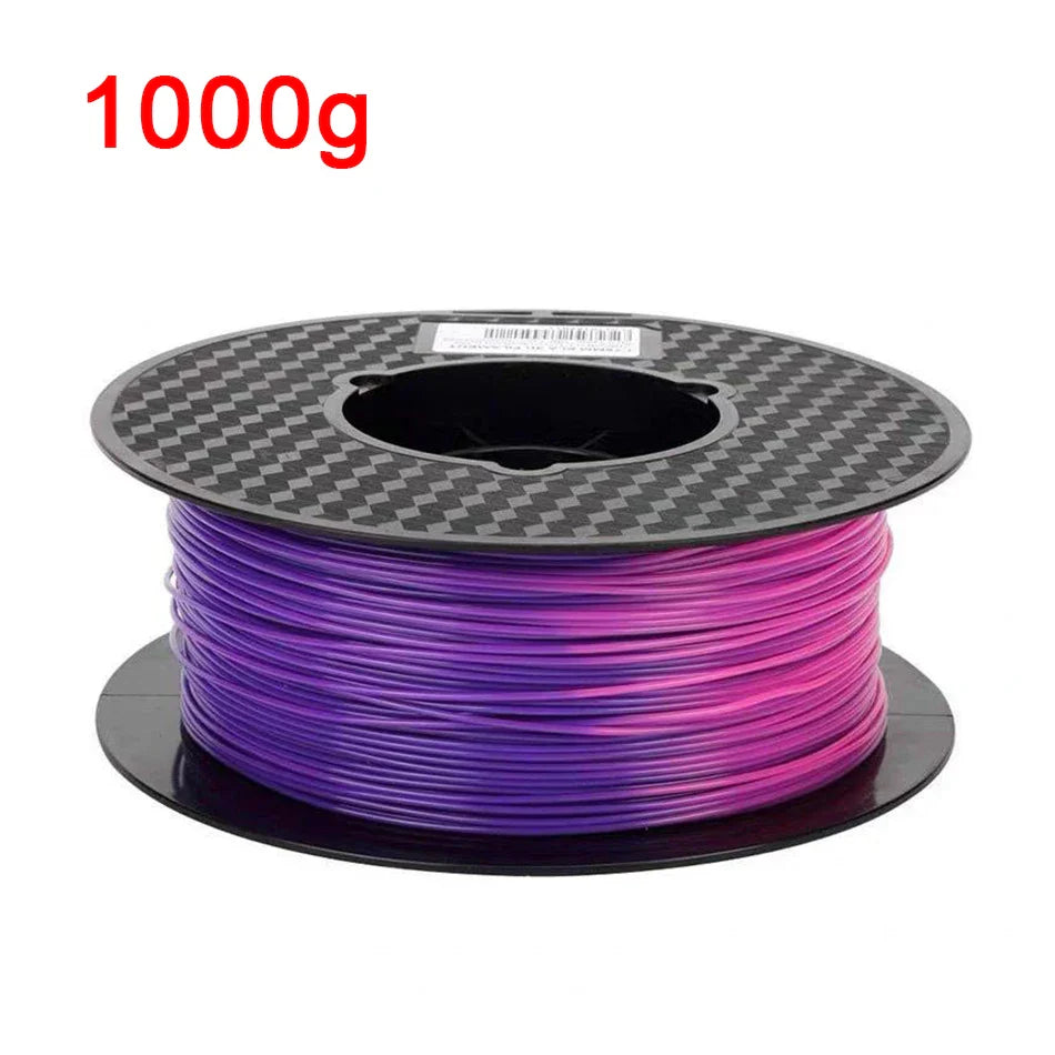 1.75mm PLA 3D Printer Filament Color Change with Temperature 31-45 Degrees Dark Green to Red to Yellow 3D Printing Material