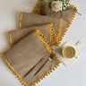 Jute Wedding Festival Christmas Tablecloth Porch Cover Towel Table Cloth Table Runner Wind Linen Woven Decoration