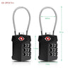 ORIA TSA Approved Luggage Padlocks 3-Digit Combination Travel Lock with Flexible Cable for Suitcase Backpack Laptop Bag Case