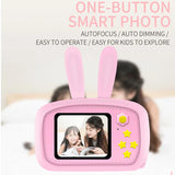 New Mini Cartoon Rabbit Camera 2 Inch HD Screen Educational Children Toys Portable Video Digital Camera SLR Camera For Kid Gifts