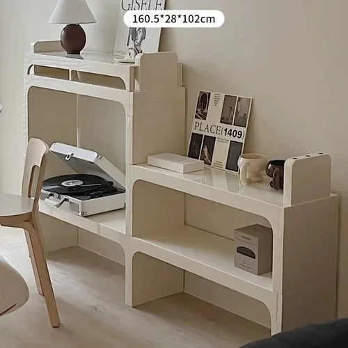 White Modern Bookshelf Bedroom Minimalist Items Unique Office Magazine Rack Storage Design Estande De Livros Modular Furniture