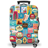 Luggage Cover Stretch Fabric Suitcase Protector Baggage Dust Case Cover Suitable for18-32 Inch Suitcase Case Travel Organizer