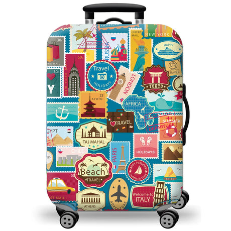 Luggage Cover Stretch Fabric Suitcase Protector Baggage Dust Case Cover Suitable for18-32 Inch Suitcase Case Travel Organizer