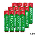 AAA Battery 1.5V rechargeable AAA battery 8800mAh AAA 1.5V New Alkaline Rechargeable battery for led light toy MP3 long life