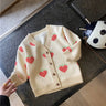 2022 Autumn Winter Girls Boys Fleece Knitting Sweaters Baby Kids Children Cardigan