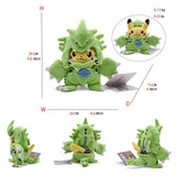 Pokemon Pikachu Cosplay Toys Charizard Snorlax Garchomp Tyranitar Hydreigon Anime Stuffed Plush Cartoon Peluche Dolls