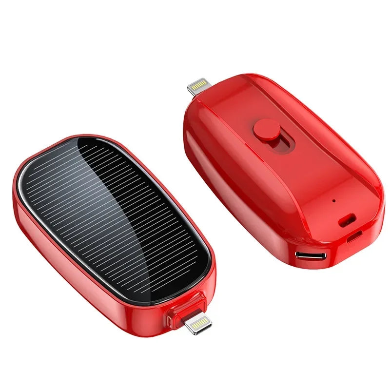 1200mah Mini Power Bank Solar Portable Slim Powerbank Mobile Phones Emergency Charging Mini Powerbank for iPhone Xiaomi Samsung