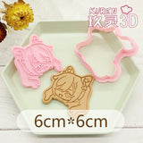 Genshin Impact Neuvillette Cake Tool Animal Cookie Cutter Christmas Cutters Biscuit Stamp Fondant Mould Baking Sugarcraft Molds