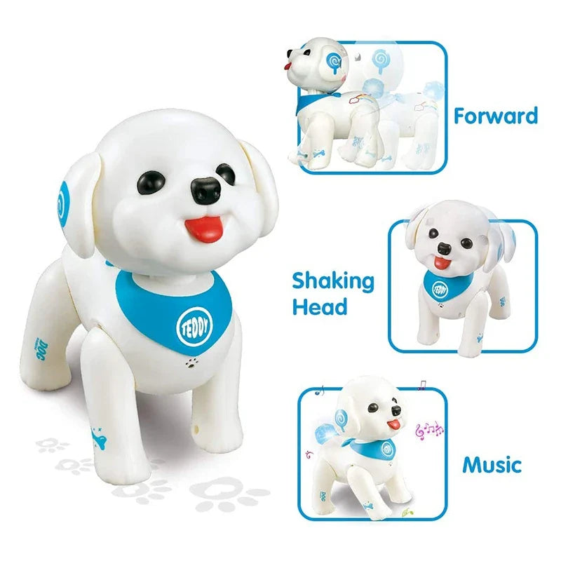 RC Robot Dog Smart Puppy Teddy Programmable Voice Control Singing Walking Remote Control Electronic Pets Toys For Kids