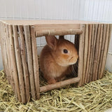 Small Animal Nest Shelter Rabbit House Teeth Grinding Safe Chinchilla Nest Hamster Hideout Habitat for Chipmunk