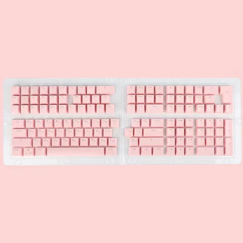 104 Keys Russian Korean Backlit Keycaps For Mechanical Gaming Keyboard Cherry MX Switch OEM Profile ABS Keycap Gamer Custom DIY