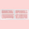 104 Keys Russian Korean Backlit Keycaps For Mechanical Gaming Keyboard Cherry MX Switch OEM Profile ABS Keycap Gamer Custom DIY