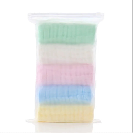 5pcs/lot Muslin 6 layers Cotton Soft Baby Towels Baby Face Towel  Handkerchief Bathing Feeding Face Washcloth Wipe burp cloths