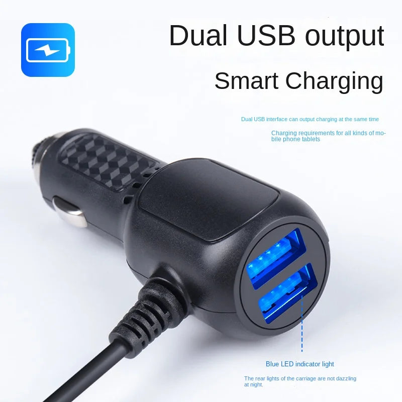 12v To 5v GPS Tracker Power Cord Plug Car Electrical Appliance Obd USB Diagnostic Tools Vehicle Charger Bend Connector And Cable