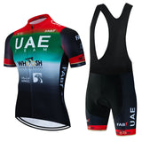 UAE Cycling Mtb Tricuta Man Uniform Men's Clothing Pants Jersey Costume Bike Clothes Shorts 2024 Laser Cut Mens Complete Bib Gel