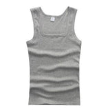 Men Muscle Vests Cotton Underwear Sleeveless Slim Tank Top Vest Undershirts Gymclothing Bodybuilding Tank Tops Slash Neck