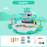 Infant Shining Kids Electric Fishing Toy Pool Baby 2-3 Years Old Boys and Girls Magnetism Fishing Suit Fishing Game for Baby