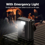 USAMS 130W Power Station 80000mAh Emergency Power Supply Poratble Fast Charger for Outdoor Camping Home Energy Power Storage