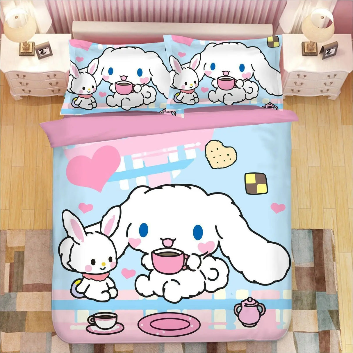 Keeppley Cinnamorolls Animation Derivatives Bedding Sets Australia /Europe/USA Full Queen King Size Quilt Duvet Cover