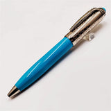 MOM CT R De Series Luxury Ballpoint Pens Green Blue Red Barrel Silver Diagonal Grain Writing Stationery  Office Supplies