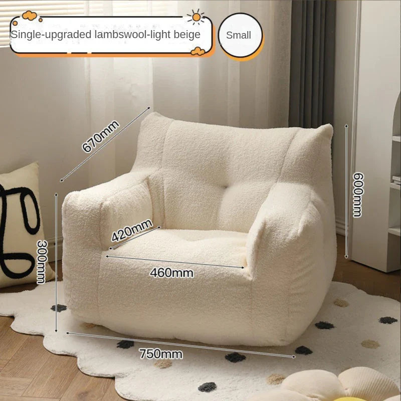 Children's Sofa Reading Book Corner Arrangement Baby Lazy Sofa Stool Sitting on The Ground Little Boy Cute Baby Small Sofa Chair