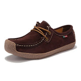 New Arrival Women Casual Shoes 2023 Suede Leather Flats Sneakers Lace Up Moccasins Ladies Shoes Fashion Loafers Plus Size 35-42