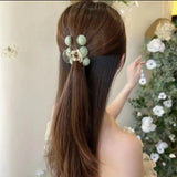 Muweordy New Large Pearl Hairpin Elegant Crab Claw Ponytail Headdress Popular Hair Catches Barretes Hair Clips For Women