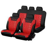 Duster Print Seat Cover Universal Fashion Track Embossed Shape Full Set of Car Interior Accessories Car Car Seat Cover