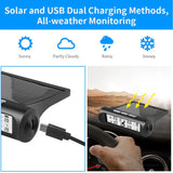 4 External Sensors Car Solar Power TPMS Tire Pressure Alarm Digital Display Auto Tester Warning Presssure Monitoring System