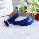 Velvet Sweater Accessories for Women's Belt Dresses with Square Buttons and Waistbands Wear Belts Runway Strap