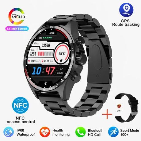 2024 New Bluetooth talk smart watch multi-functional Bluetooth sports waterproof meter step heart rate blood oxygen men's watch