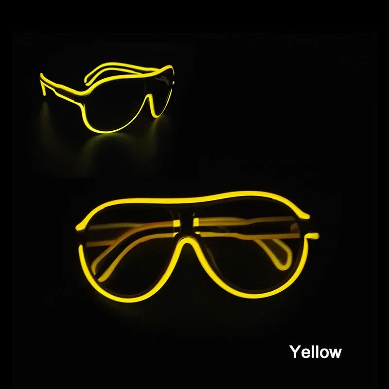 Funny Luminous LED Children‘s Glasses Glow Sunglasses Neon Light Glasses For Kids Halloween Festival Supplies