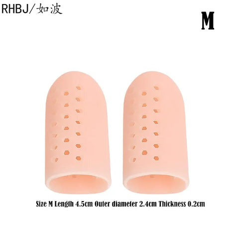 2Pcs=1Pairs Silicone Finger Toe Cap Protector Cover Thumb Sleeve Corn Blisters Pain Relief Toe Tube Bunion Correction Foot Care