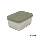 Bpa Free Lunch Box Stainless Steel White Silicone Lid Customized Kids Stainless Steel Lunch Box