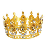 Baroque Vintage Princess Queen Bridal Crown Headwear Crystal Tiara For Women Wedding Crown Hair Dress Accessories Jewelry