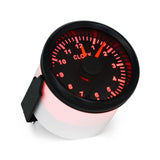 52mm 2inch Clock Gauge 12Hours For Cars Boat Truck With Red Backlight Waterproof Clock Meter Car Gauges boat clock 12V/24V