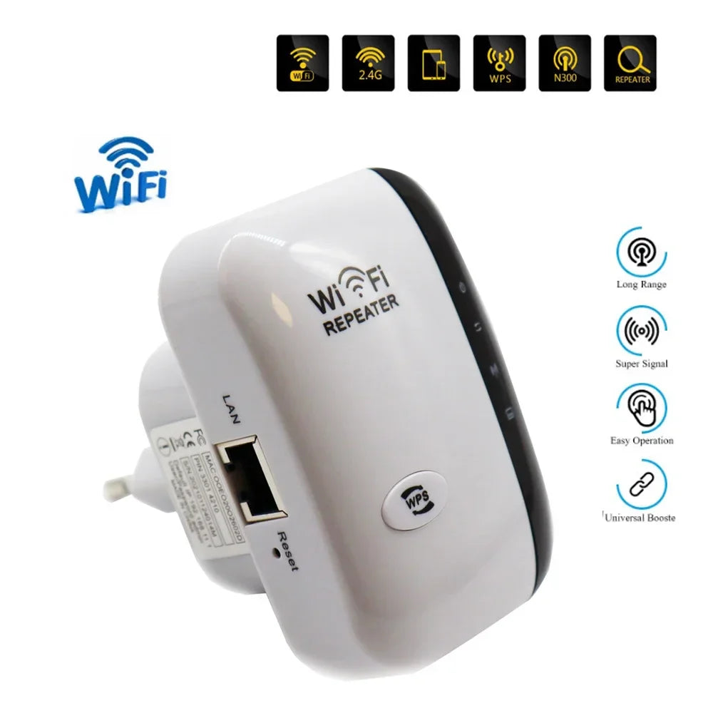 WPS Router 300Mbps Wireless WIFI Repeater WiFi Extender Amplifier WiFi Booster Repetidor Wi Fi Signal Repeater Access Point AP