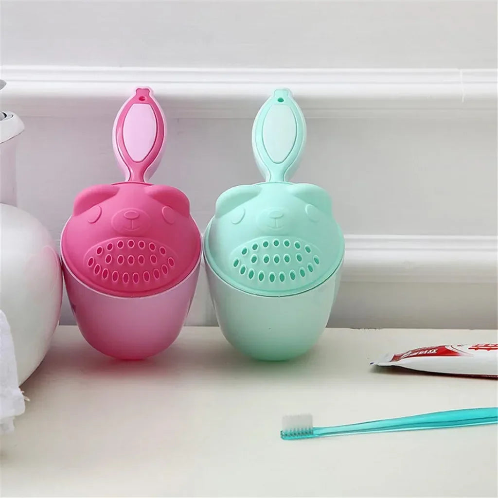 Baby Bath Caps Toddle Shampoo Cup Children Bathing Bailer Baby Shower Spoons Child Washing Hair Cup Kids Bath Tool Baby Goods