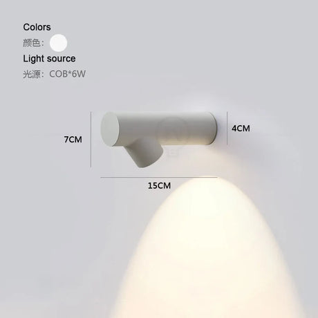 6W COB Waterproof AC85-265V Surface Mounted LED Wall Light Modern Nordic Luminaire Indoor Wall Lamps Living Room Porch Outdoor