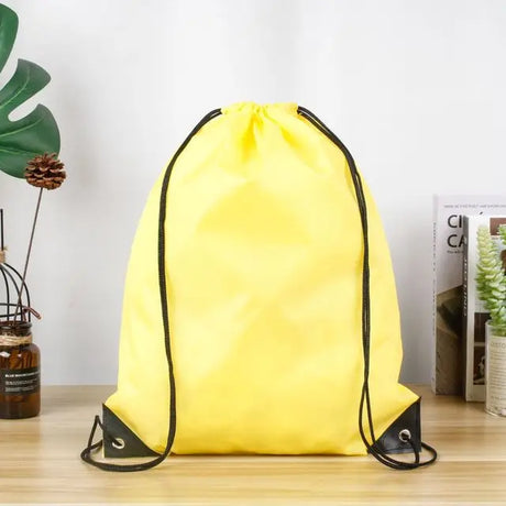 Riding Backpack Gym Drawstring Shoes Bag Clothes Backpacks WaterproofThicken Drawstring Belt Nylon Color Portable Sports Bag