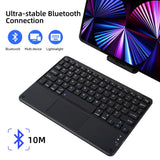 Touchpad Wireless Keyboard and Mouse Combo For iPad Samsung Xiaomi Huawei Ultra Thin Protable Mini Bluetooth Keyboard Laptop, PC