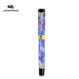 Jinhao 100 Fountain Pen Transparent Color Resin luxury Pens M/F/EF/1.0mm Extra Fine Nib Office School Supplies Stationery Gift