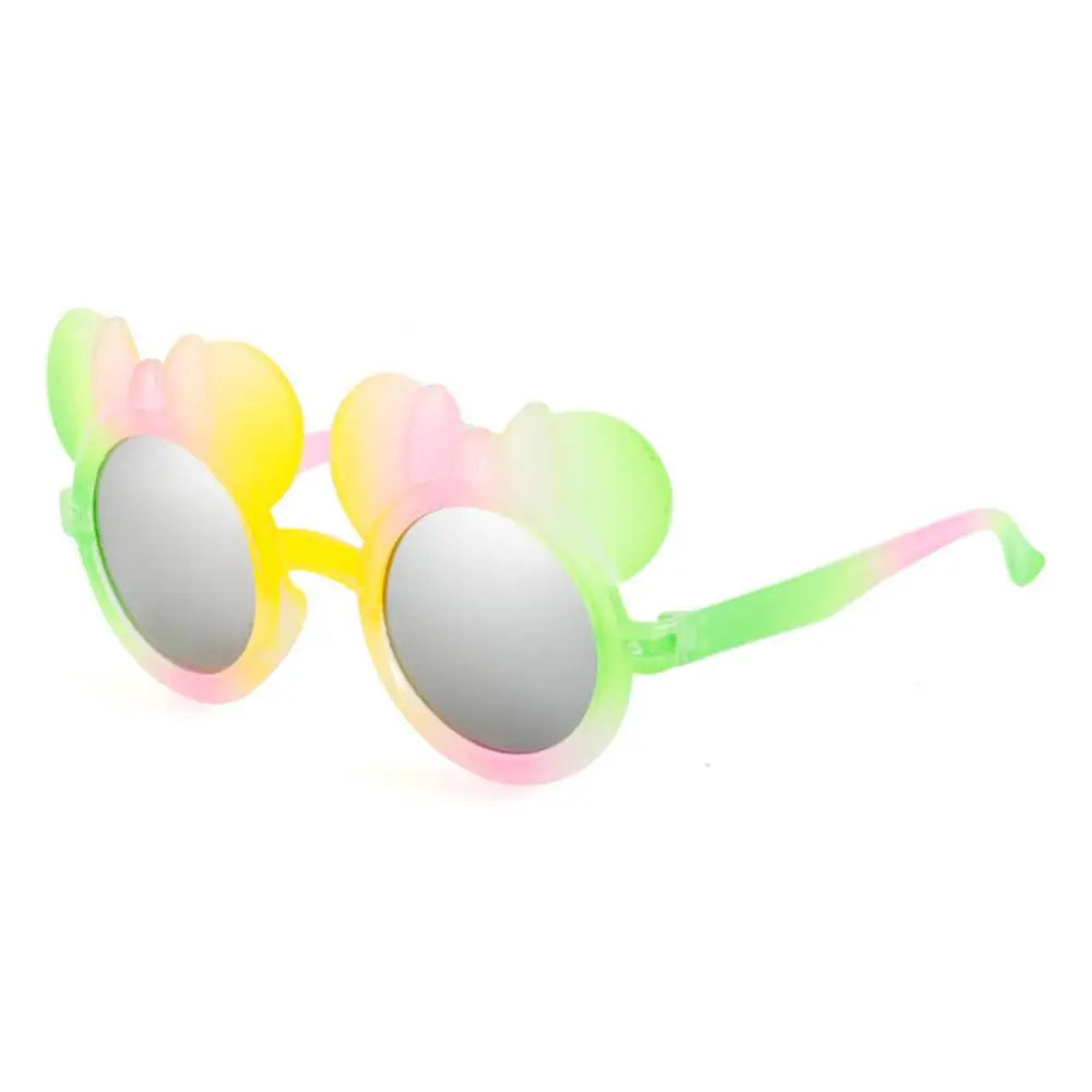 Sunglasses Cute Childrens Glasses Cartoon Bear Ear Gafas Sol Mujer Sun Glasses Colorful Round Lovely Polarized Kids Gafas De Sol