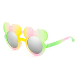 Sunglasses Cute Childrens Glasses Cartoon Bear Ear Gafas Sol Mujer Sun Glasses Colorful Round Lovely Polarized Kids Gafas De Sol